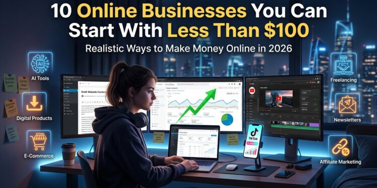 10 Online Businesses You Can Start With Less Than $100 in 2026