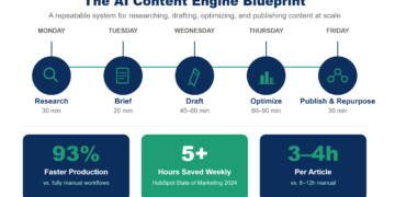 The AI Content Engine Blueprint: How to Build a System That Creates, Optimizes, and Publishes Content at Scale